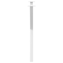 Pieds de table à manger en forme de X, 2 pièces, blanc, 80 x (72-73) cm, acier 