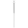 Pieds de table à manger en forme de X, 2 pièces, blanc, 80 x (72-73) cm, acier 