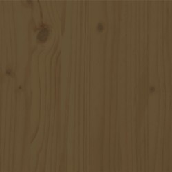 Cadre de lit sans matelas marron miel bois massif 100x200 cm 