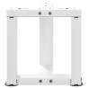 Pieds de table basse en T, 2 pièces, blanc, 30 x 25 x (30-31) cm, acier 