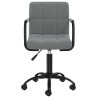 Chaise pivotante de salle à manger Gris foncé Velours 