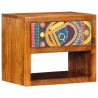 Tables de chevet2 pièces 40x35x35 cm en bois massif d'acacia 