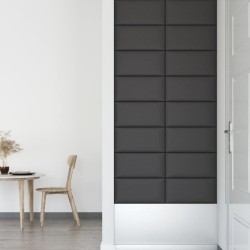 Panneaux muraux 12 pcs Gris 60x30 cm Similicuir 2,16 m² 