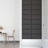 Panneaux muraux 12 pcs Gris 60x30 cm Similicuir 2,16 m² 