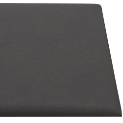 Panneaux muraux 12 pcs Gris 60x30 cm Similicuir 2,16 m² 