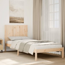 Cadre de lit extra long sans matelas 100x220 cm bois massif 