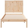 Cadre de lit extra long sans matelas 100x220 cm bois massif 