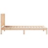 Cadre de lit extra long sans matelas 100x220 cm bois massif 