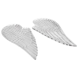 Paniers à Fruits 2 pcs Argent 40x18x4 cm Aluminium 