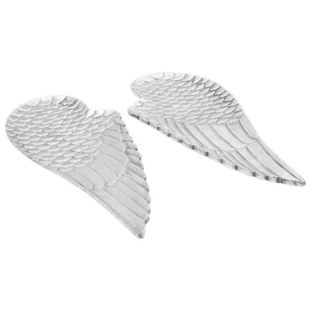 Paniers à Fruits 2 pcs Argent 40x18x4 cm Aluminium 