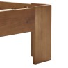 Cadre de lit sans matelas marron miel 100x200cm bois pin massif 