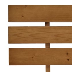 Cadre de lit sans matelas marron miel 100x200cm bois pin massif 