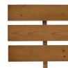 Cadre de lit sans matelas marron miel 100x200cm bois pin massif 
