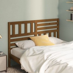 Tête de lit Marron miel 166x4x100 cm Bois massif de pin 