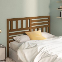 Tête de lit Marron miel 166x4x100 cm Bois massif de pin 