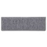 Tapis d'escalier 30 pcs 65x21x4 cm blanc et gris 