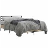 Cadre de lit sans matelas chêne sonoma 135x190 cm 