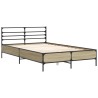 Cadre de lit sans matelas chêne sonoma 135x190 cm 