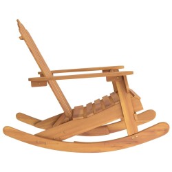 Chaise à bascule Adirondack bois massif d'acacia 