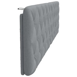 Coussin de tête de lit gris clair 200 cm tissu 