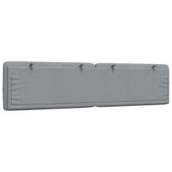 Coussin de tête de lit gris clair 200 cm tissu 