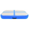 Tapis gonflable de gymnastique avec pompe 60x100x10 cm PVC Bleu 