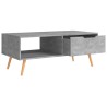 Table basse Gris béton 100x49,5x43 cm Bois d'ingénierie 