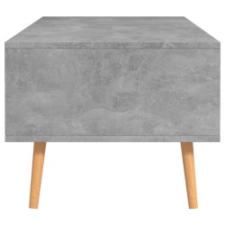 Table basse Gris béton 100x49,5x43 cm Bois d'ingénierie 