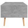 Table basse Gris béton 100x49,5x43 cm Bois d'ingénierie 