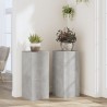 Supports pour plantes 2 pcs gris béton bois d'ingénierie 