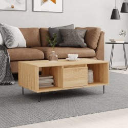 Table basse Chêne sonoma 90x50x36,5 cm Bois d'ingénierie 