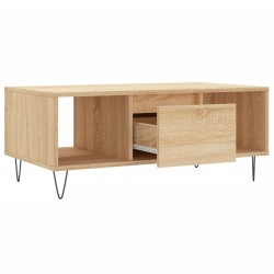 Table basse Chêne sonoma 90x50x36,5 cm Bois d'ingénierie 