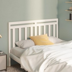 Tête de lit Blanc 156x4x100 cm Bois massif de pin 