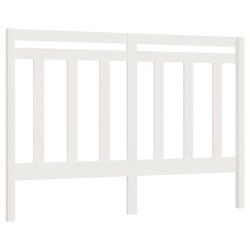 Tête de lit Blanc 156x4x100 cm Bois massif de pin 