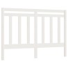 Tête de lit Blanc 156x4x100 cm Bois massif de pin 