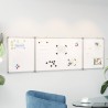 Tableau blanc magnétique pliable 200x60x1,7 cm aluminium 