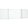 Tableau blanc magnétique pliable 200x60x1,7 cm aluminium 