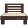Cadre de lit sans matelas chêne marron 75x190 cm 