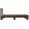 Cadre de lit sans matelas chêne marron 75x190 cm 