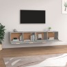 Armoires murales 2 pcs Gris béton 100x36,5x35 cm 