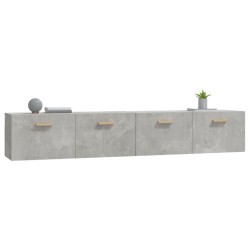Armoires murales 2 pcs Gris béton 100x36,5x35 cm 