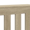 Cache-radiateur chêne sonoma 104x20x82 cm bois d'ingénierie 