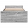 Cadre de lit avec tiroirs sans matelas sonoma gris 100x200 cm 