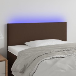 Tête de lit à LED Marron 80x5x78/88 cm Similicuir 
