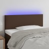 Tête de lit à LED Marron 80x5x78/88 cm Similicuir 