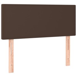 Tête de lit à LED Marron 80x5x78/88 cm Similicuir 