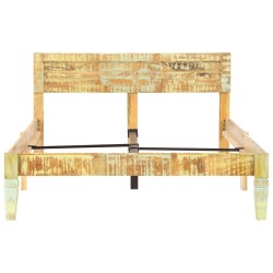 Cadre de lit sans matelas Bois de récupération massif 120x200cm 