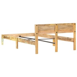 Cadre de lit sans matelas Bois de récupération massif 120x200cm 
