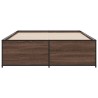 Cadre de lit sans matelas chêne marron 120x200 cm 