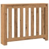 Cache-radiateur chêne artisanal 104x20x82 cm bois d'ingénierie 